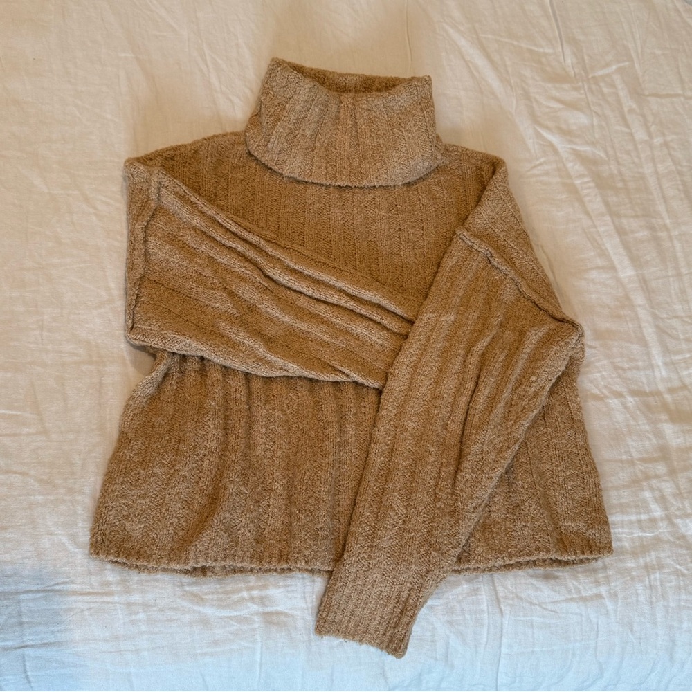 American Eagle Outfitters Tan Turtleneck Sweater